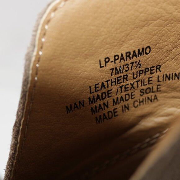 Lucky Brand Womens Paramo Boot Size 7 Tan Leather Pull On Bootie Cutouts Comfy - Picture 7 of 13